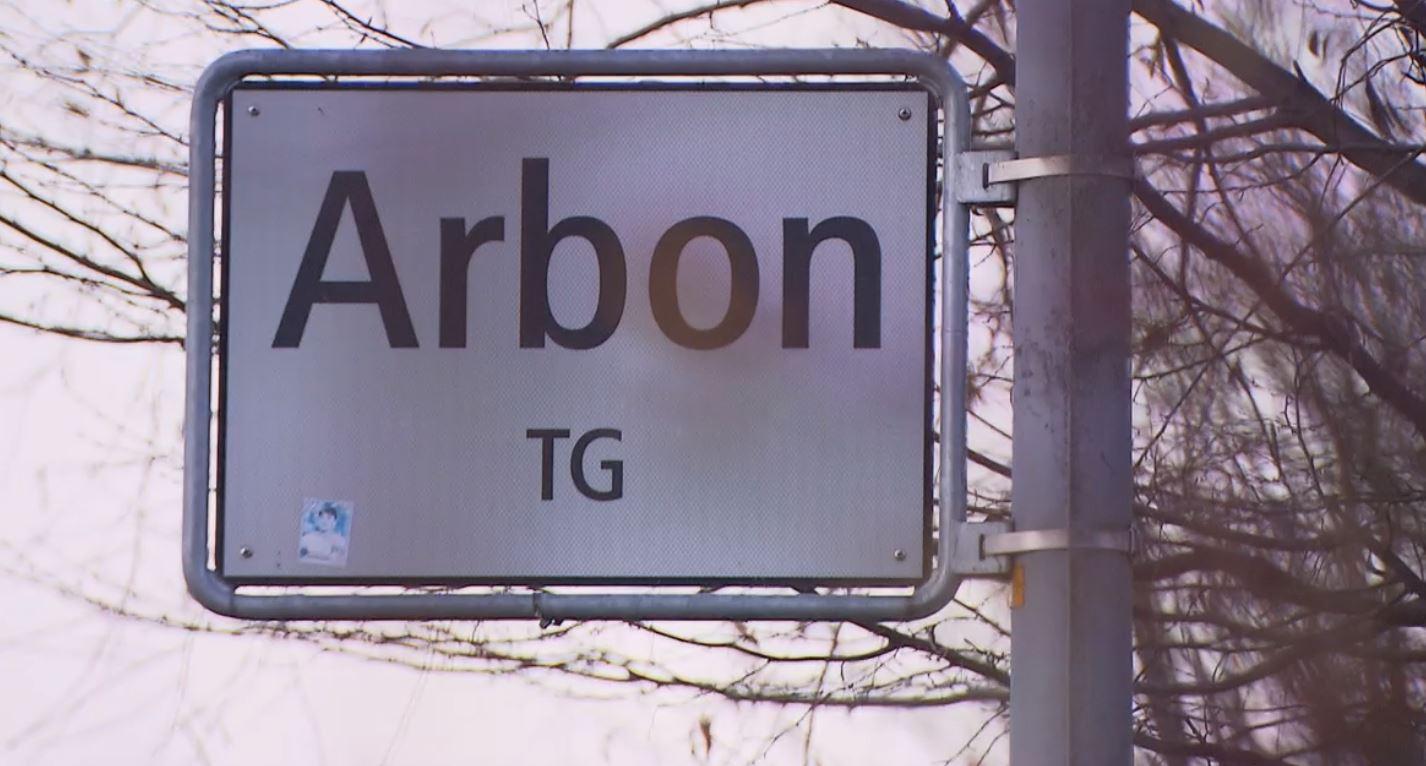 Cartello comune di Arbon