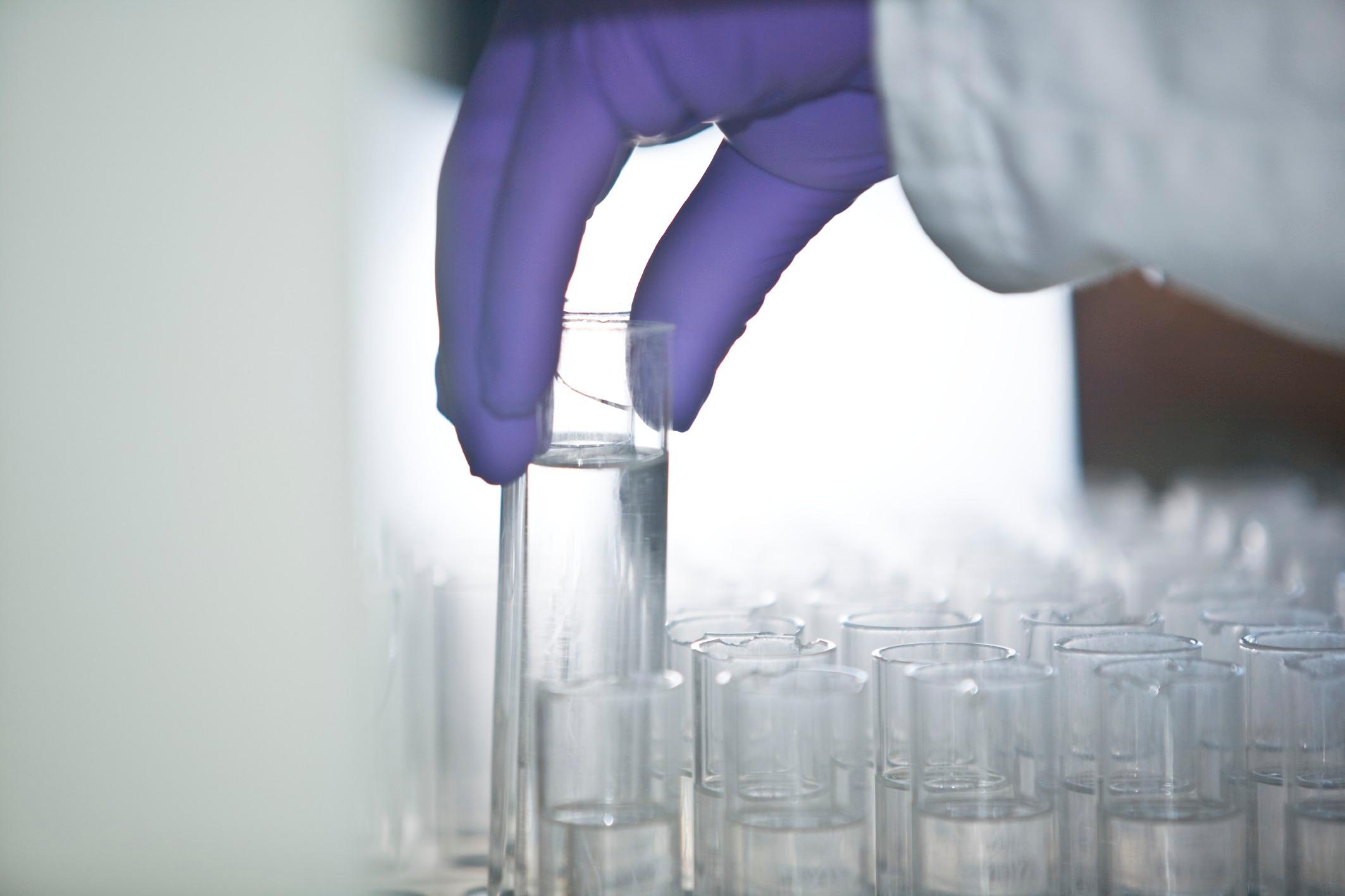Roche chemist at work