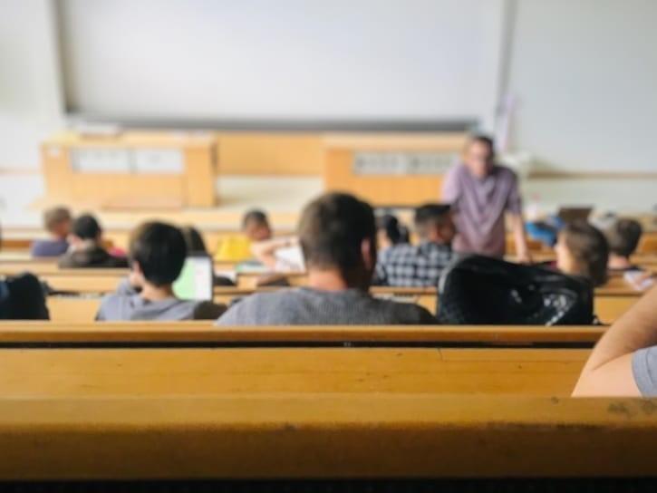 men in a classroom