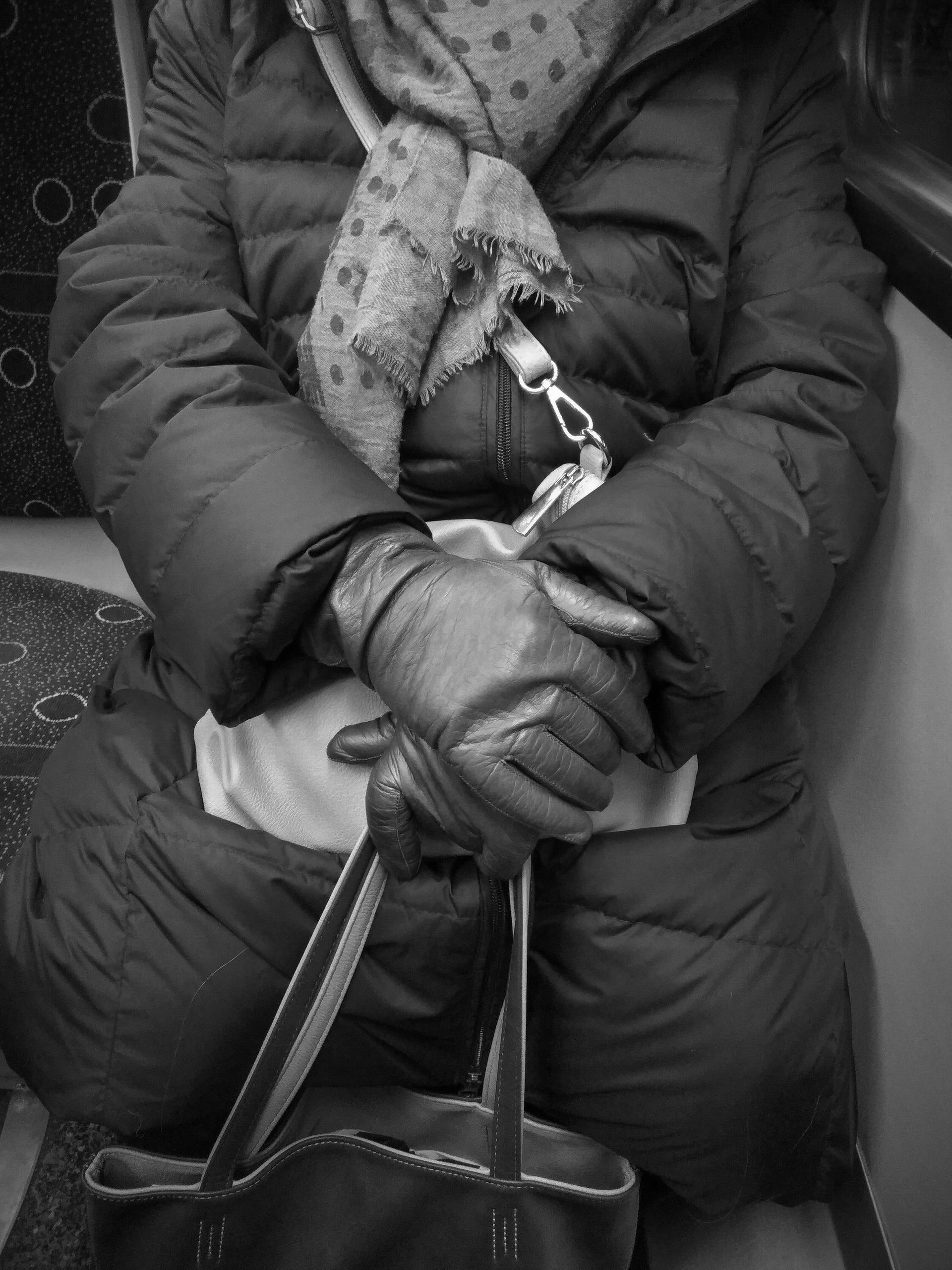 Woman in tram