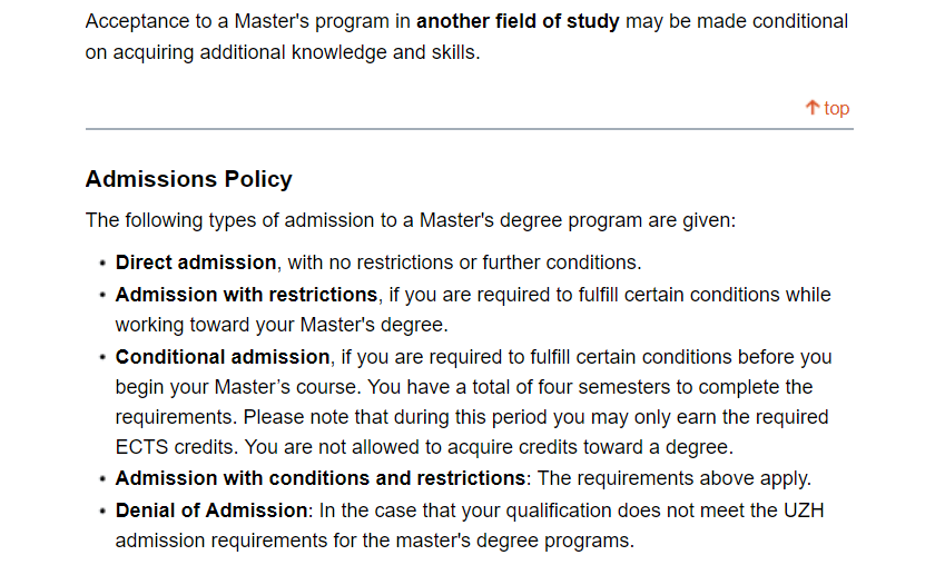 admission policy