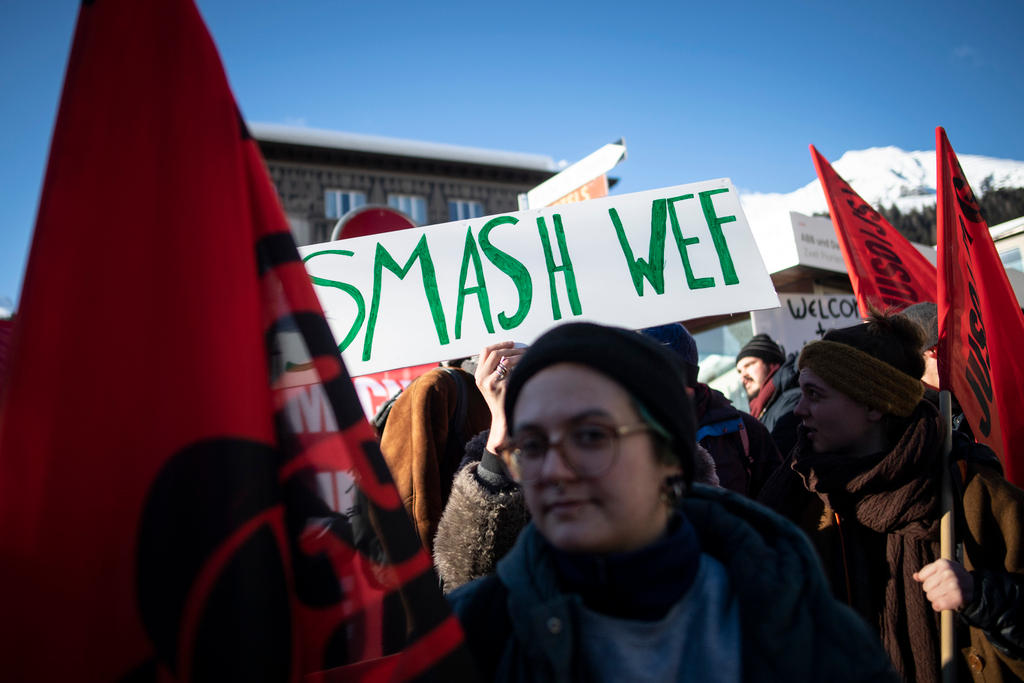 anti-wef protestors
