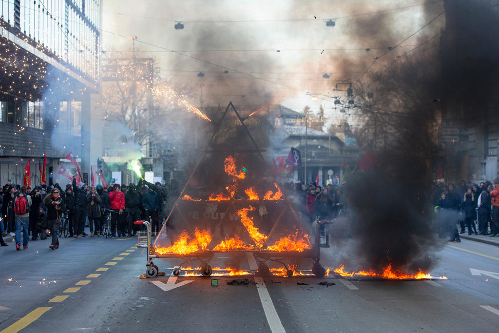 burning effigy