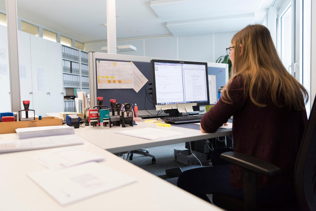 women working in an office