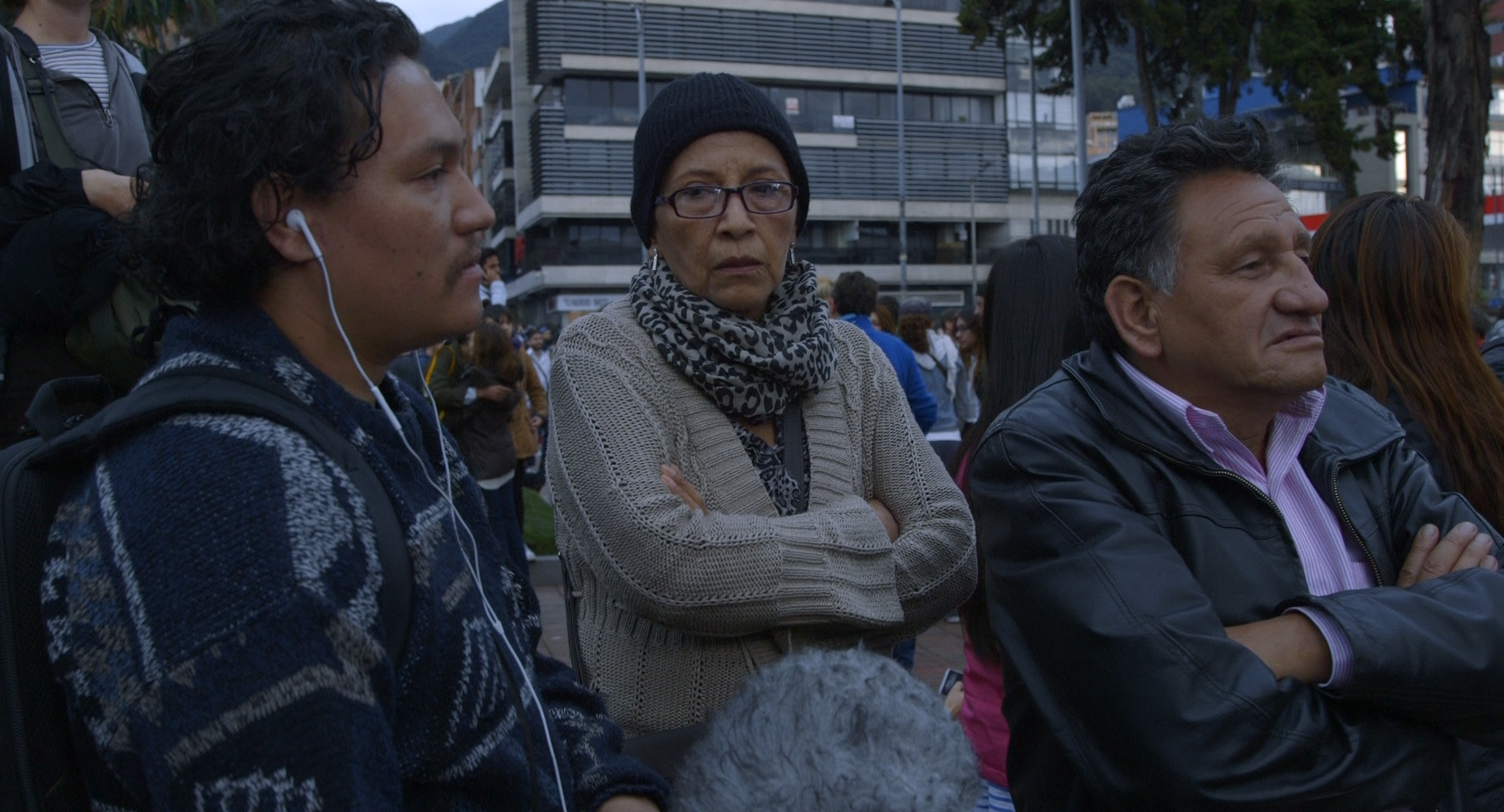 Felipe Monroy con sus padres