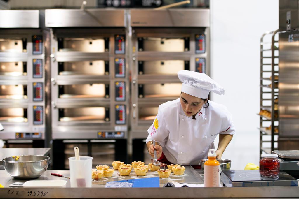 Baker in action at Swiss skills