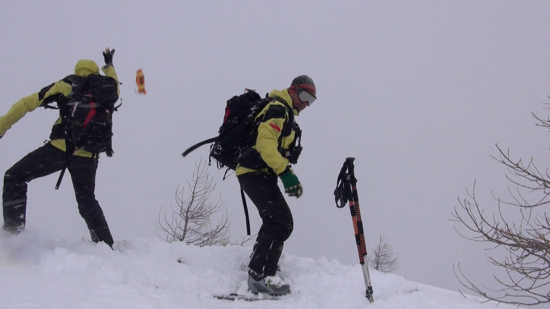 Snow patroller throws dynamite to clear snow