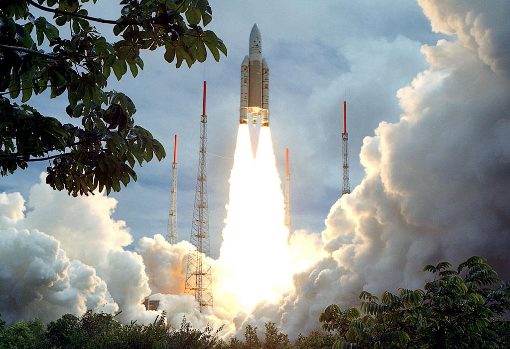 Запуск французской ракеты Ariane