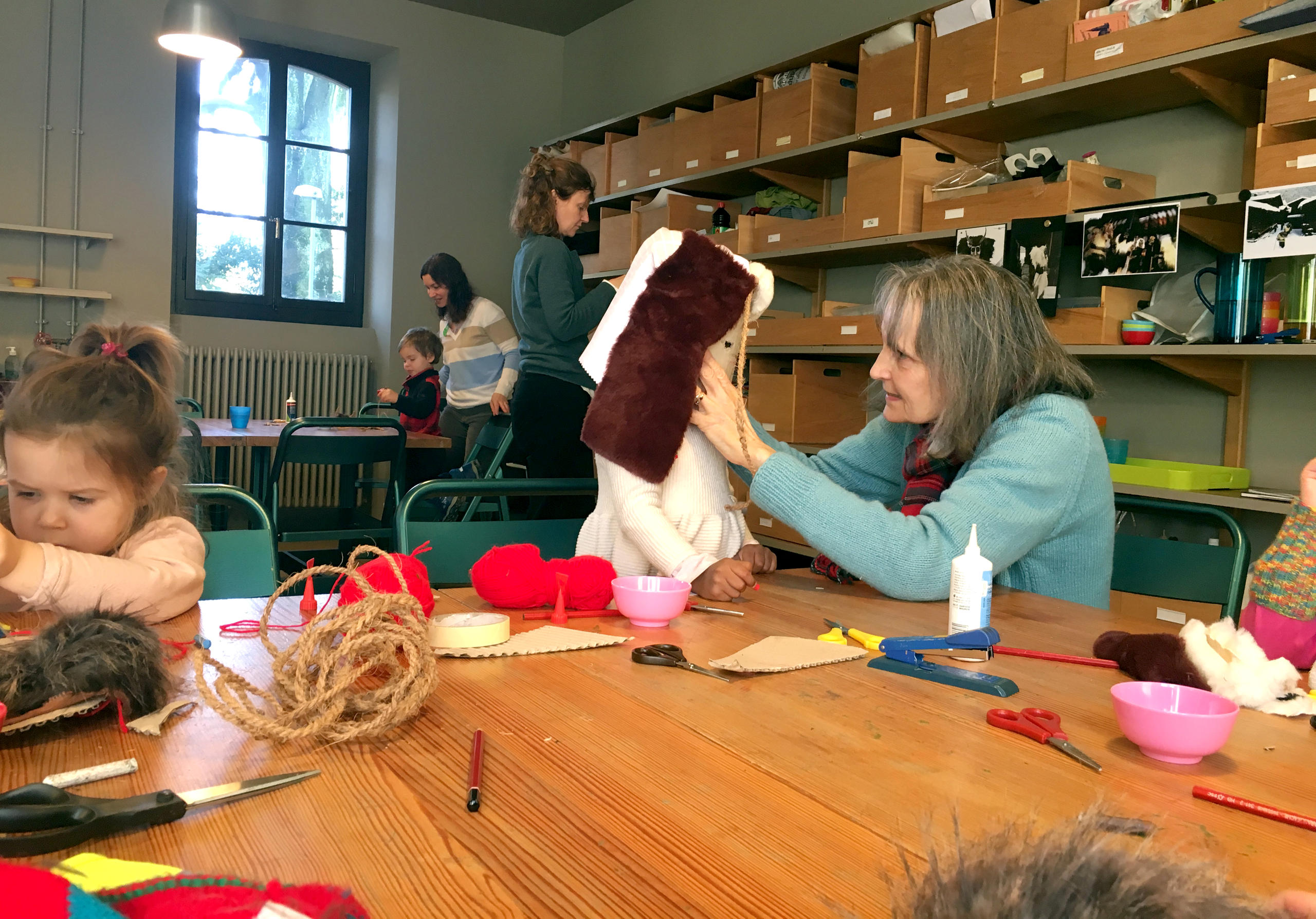 位於蘇黎世的里特貝爾格博物館為學齡前的孩子們介紹瑞士狂歡節面具文化