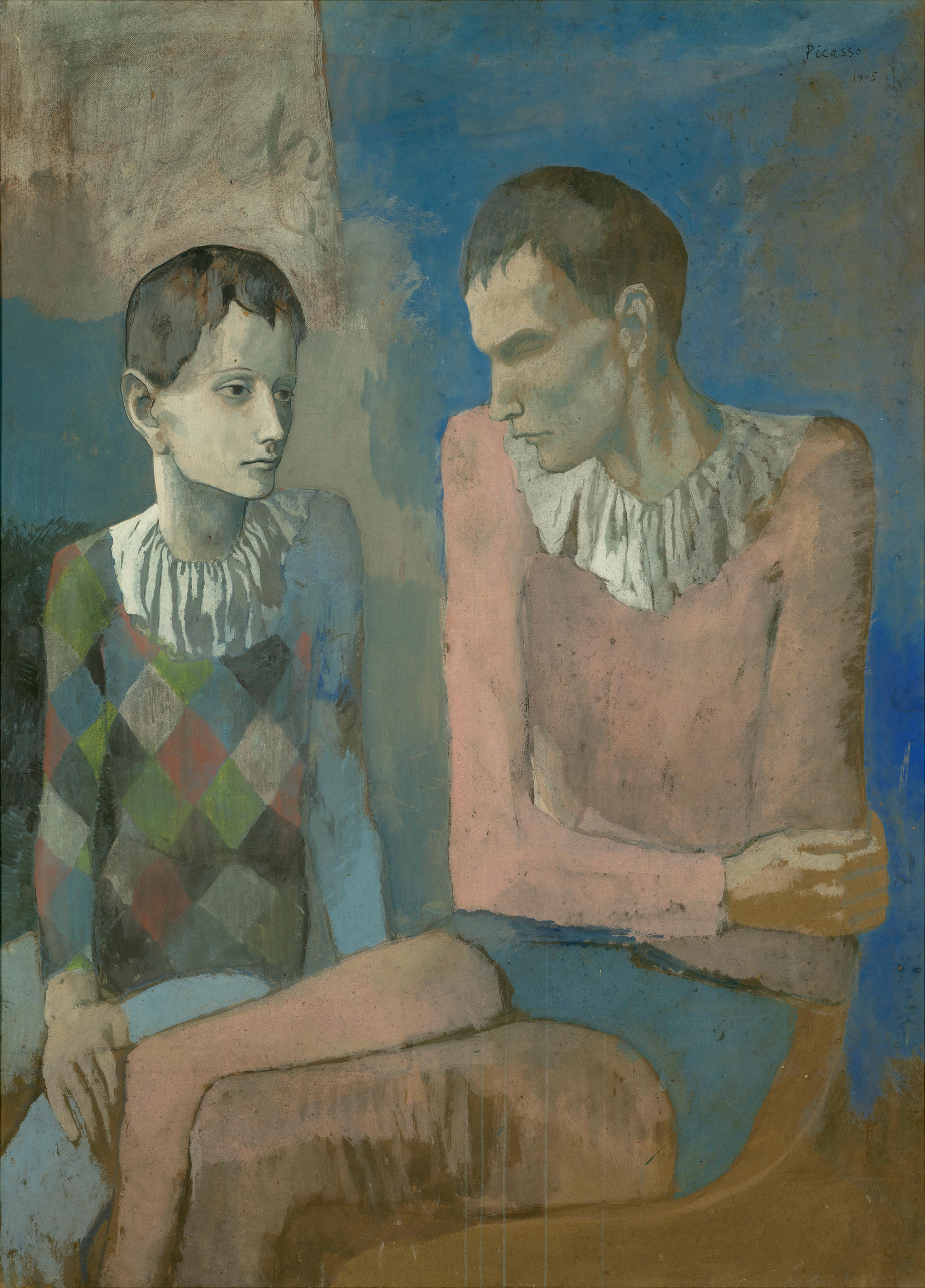 Picasso, acróbata y joven arlequín