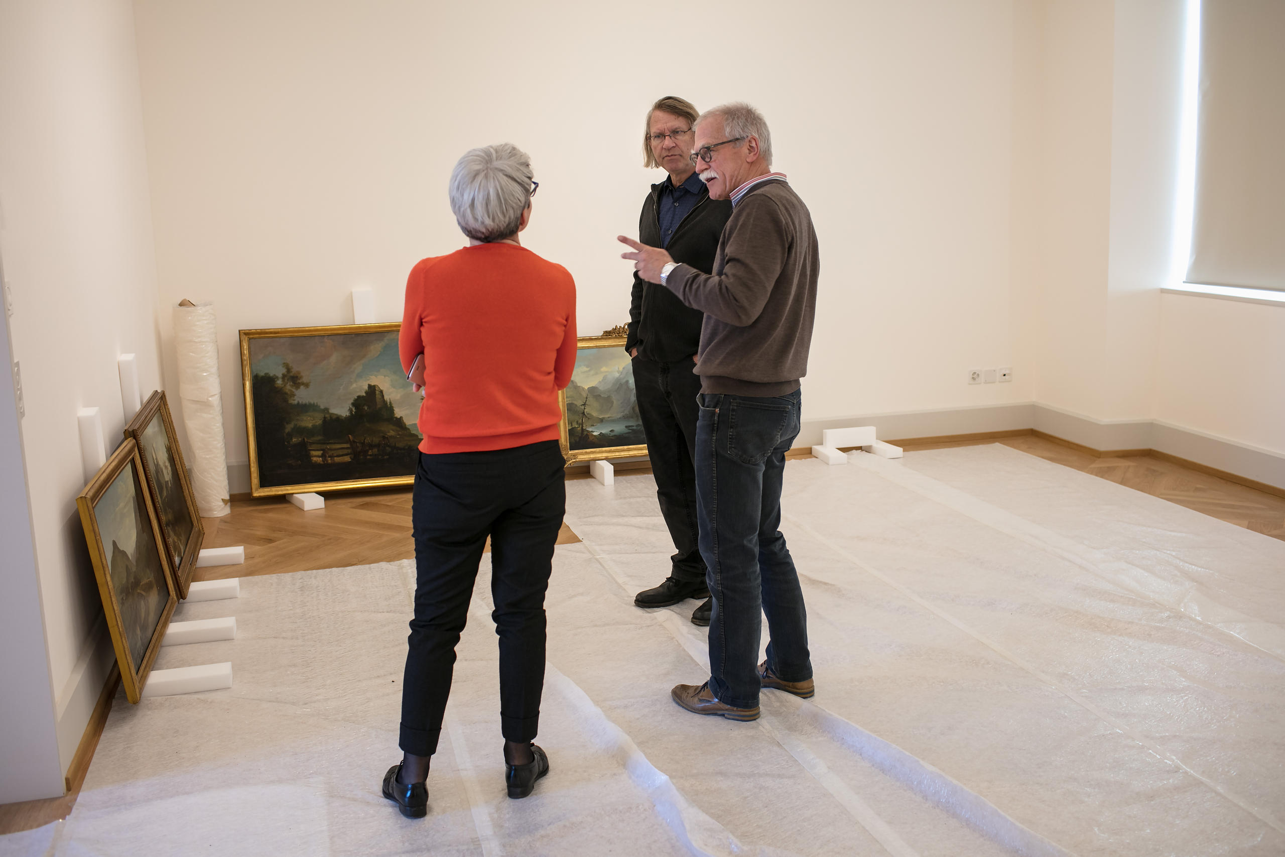 Peter Fischer mit Heidi Holdener und Robert Häfner