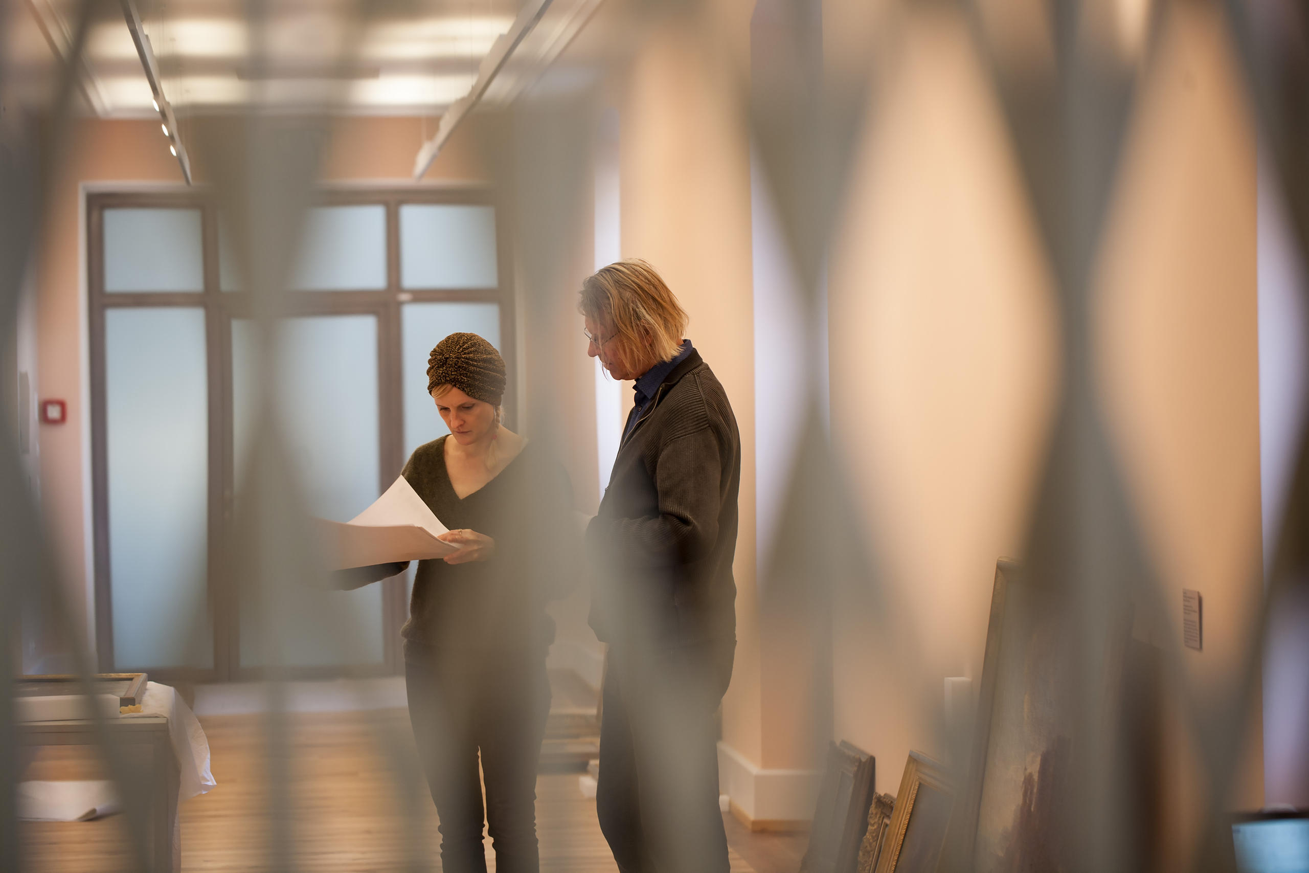 أناس خلال تأسيس المتحف