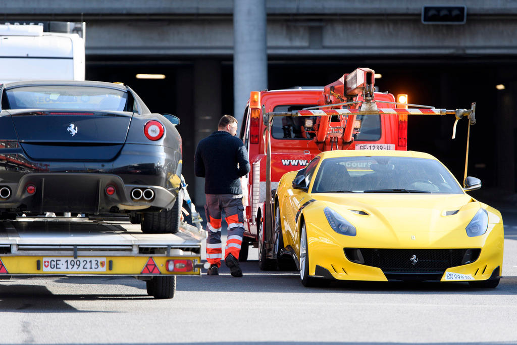 luxury cars being seized