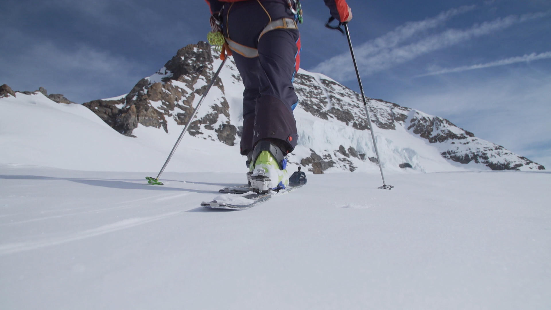 man ski touring