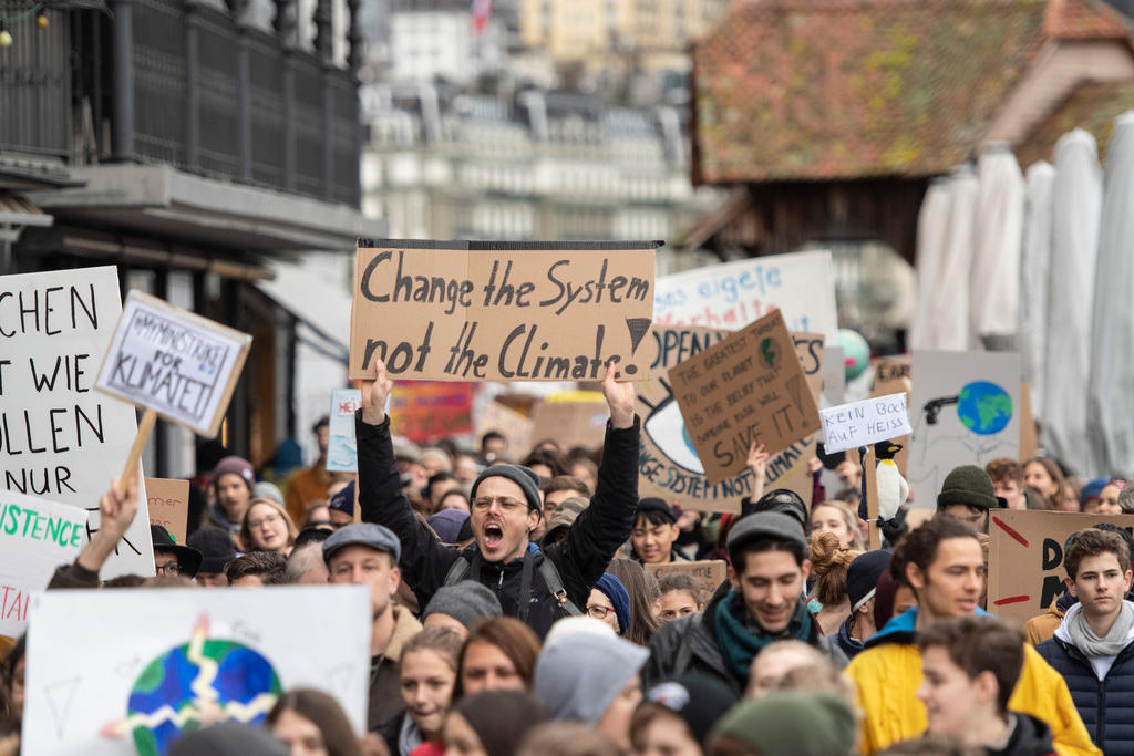 people demonstrating