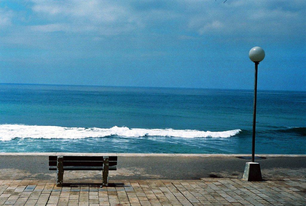 a bench looking out onto the sea