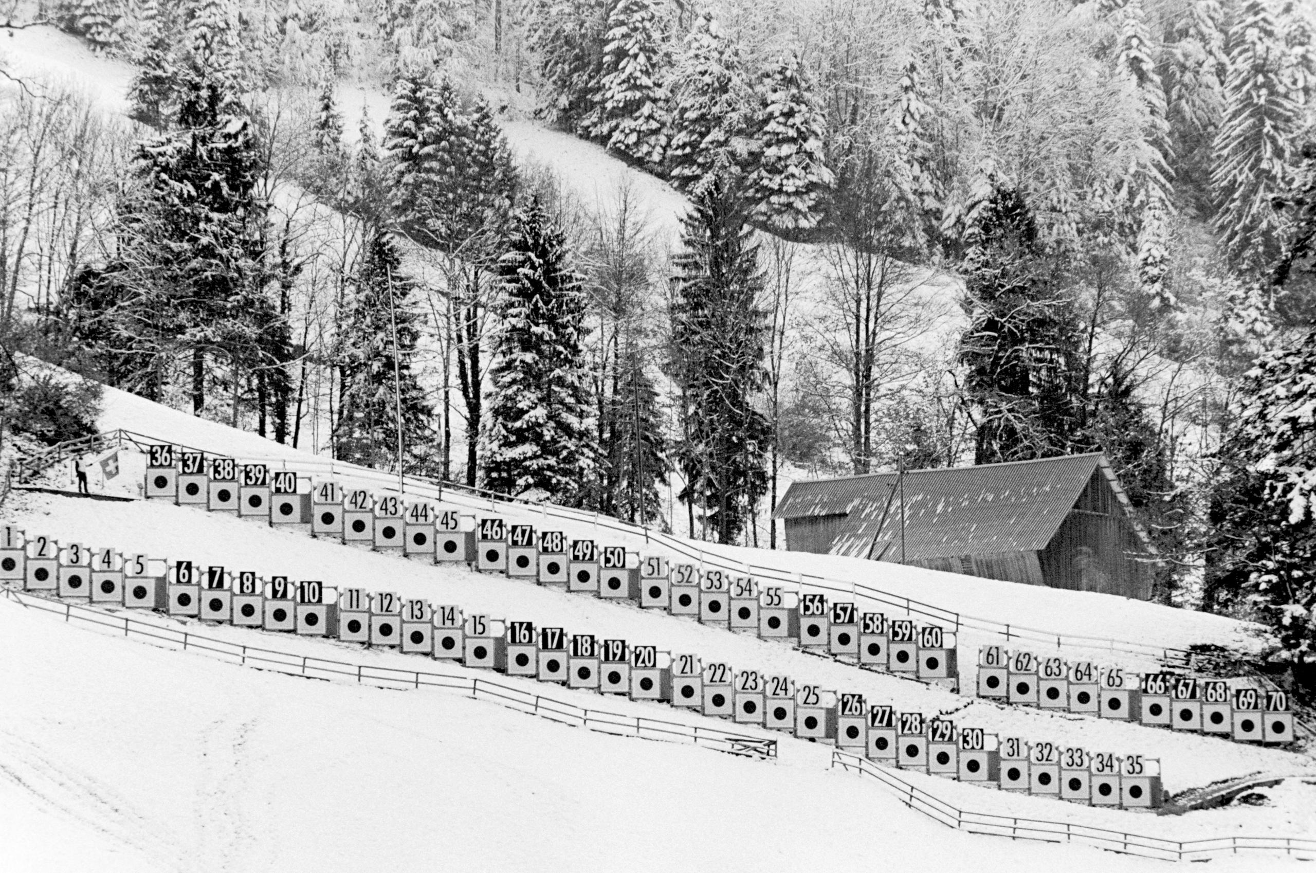 70 cibles dans la neige