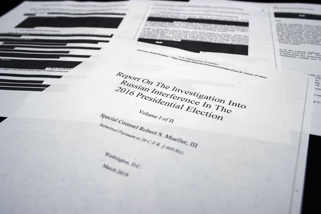 Four pages of special counsel Robert Mueller report