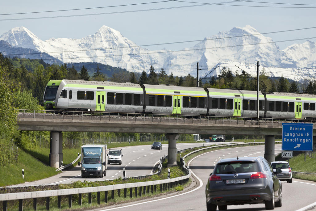 highway and train track