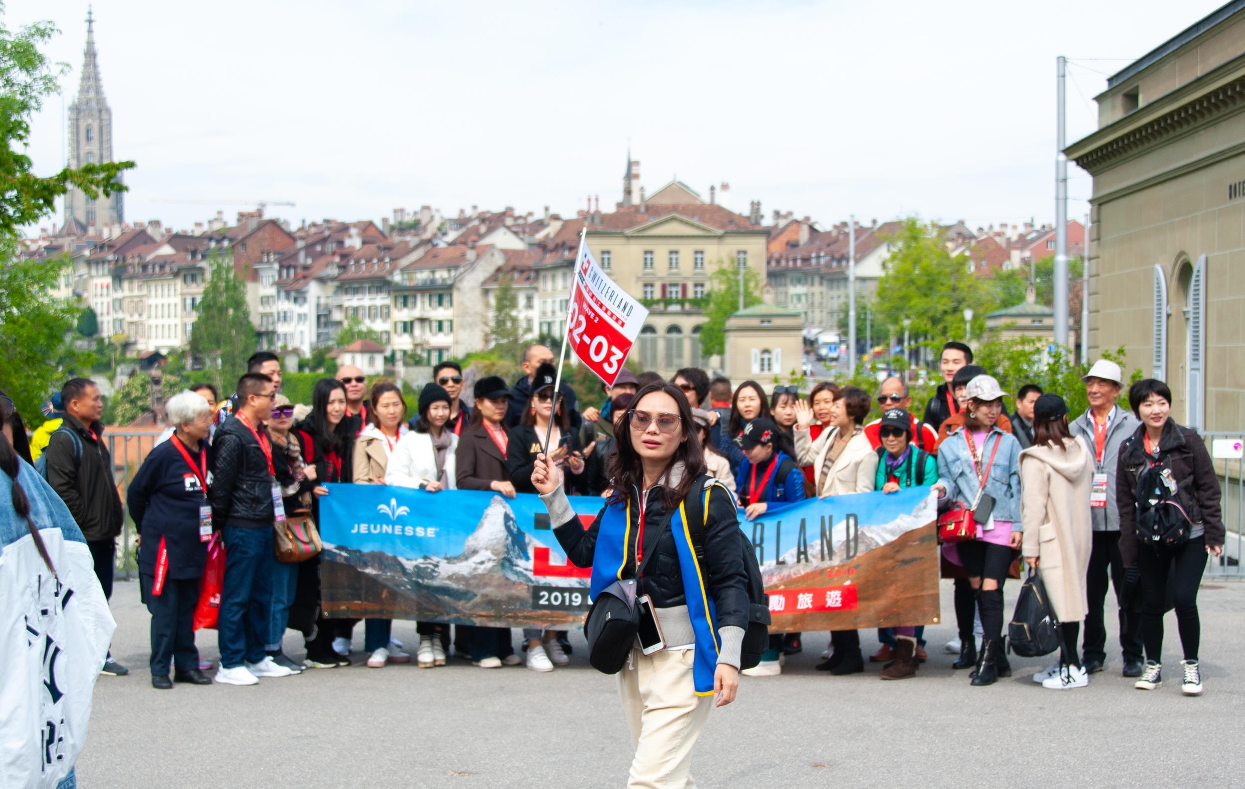 Chinese tourists in Switzerland