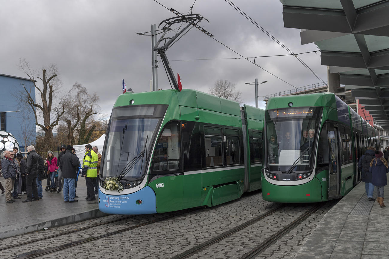 trams in Basel