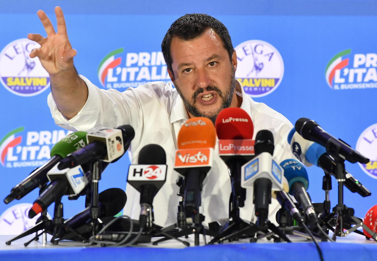 Il vicepremier italiano Matteo Salvini