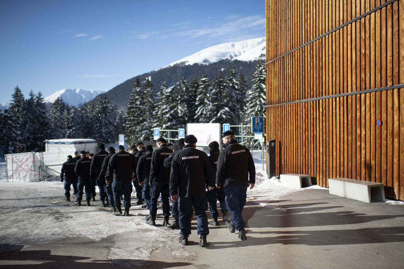 Private security at World Economic Forum, Davos, Switzerland