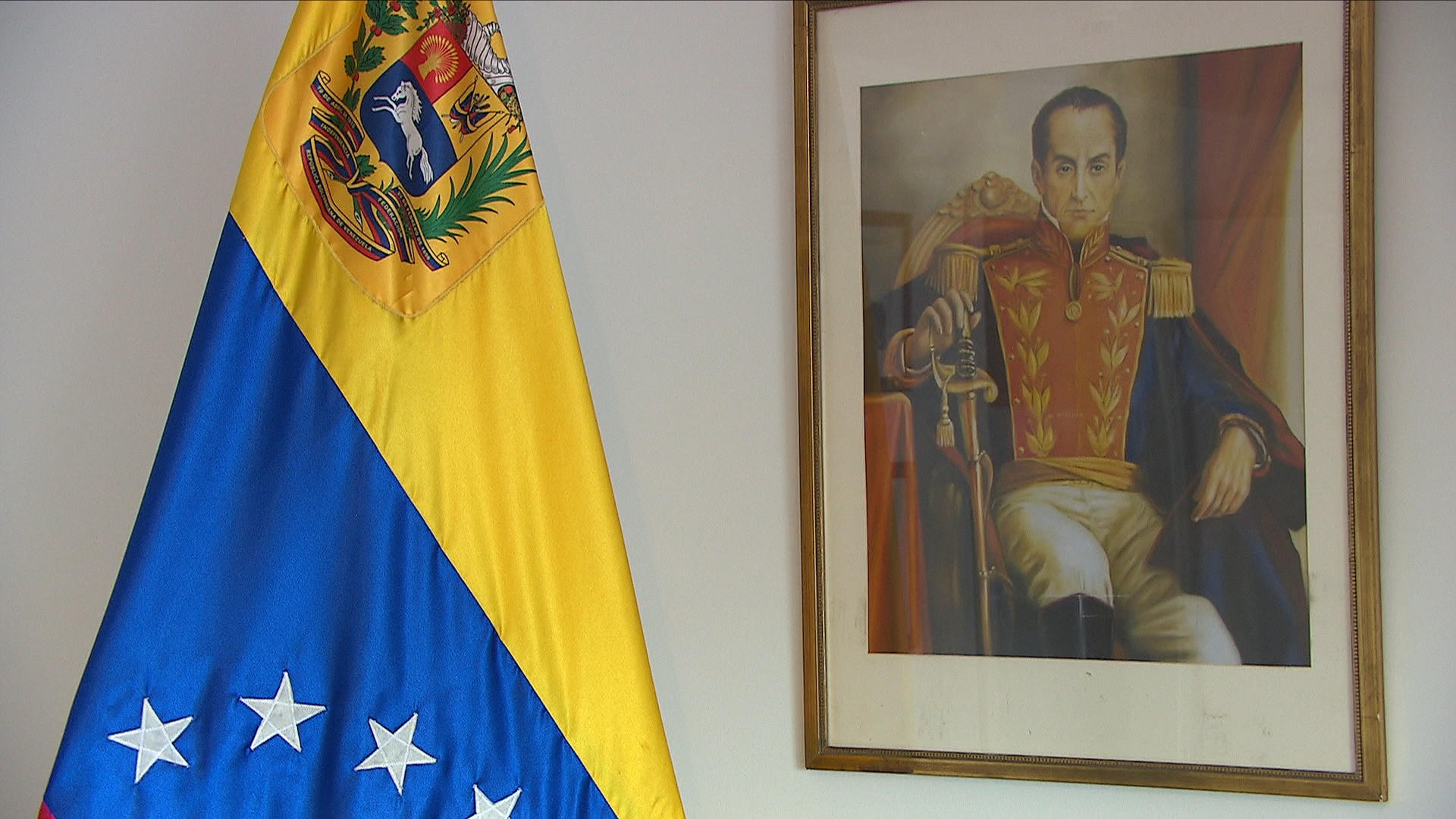 Image inside Venezuelan embassy in Bern