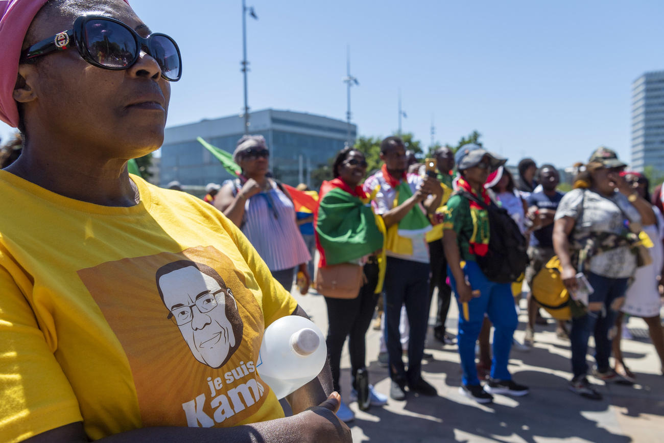 Cameroonian protesters