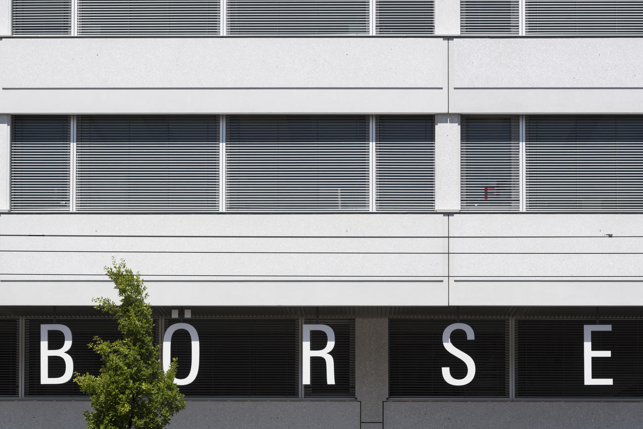 archive picture showing stock exchange building in Zurich