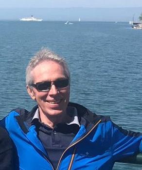 Prof Barry on Lake Geneva