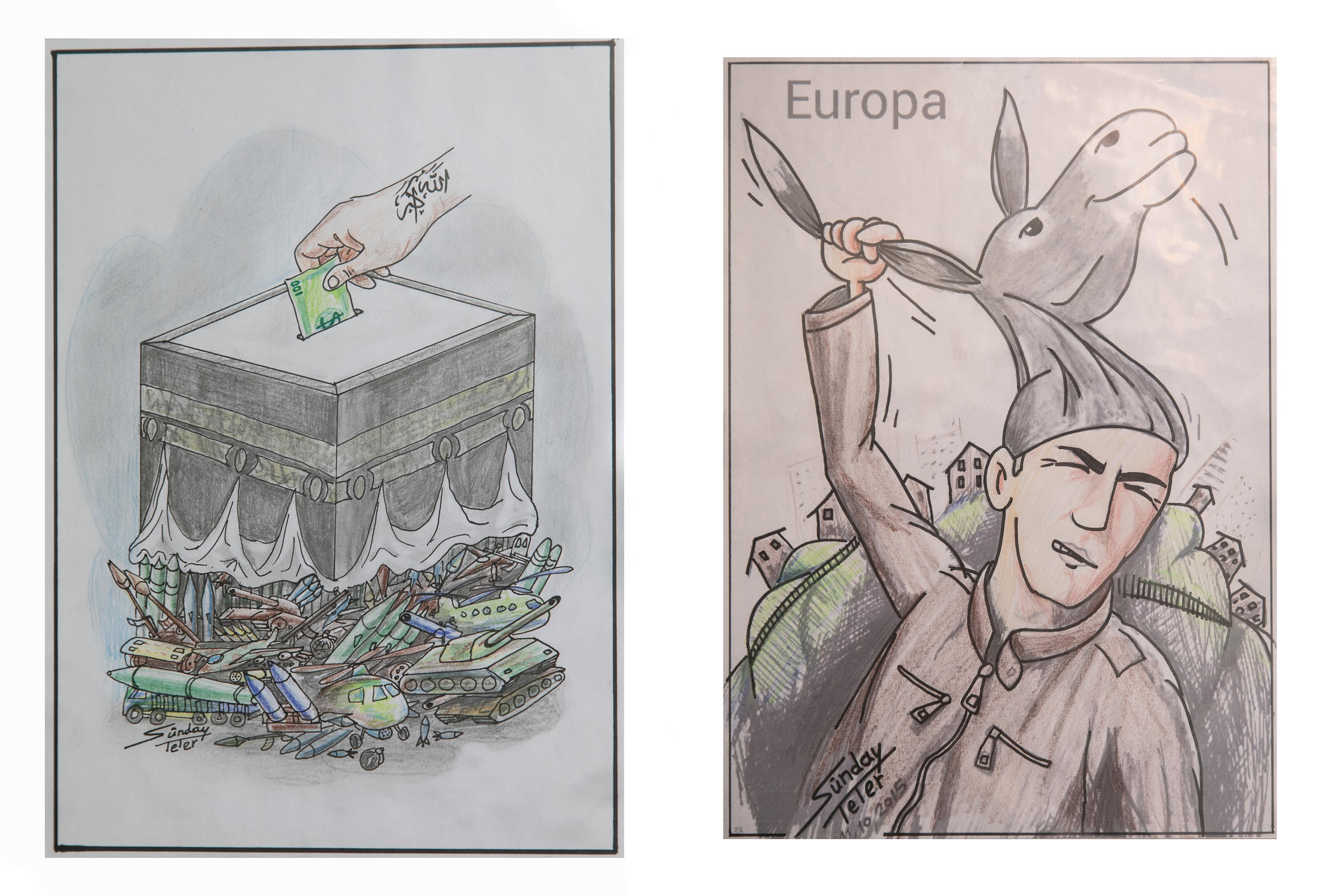 zwei cartoons