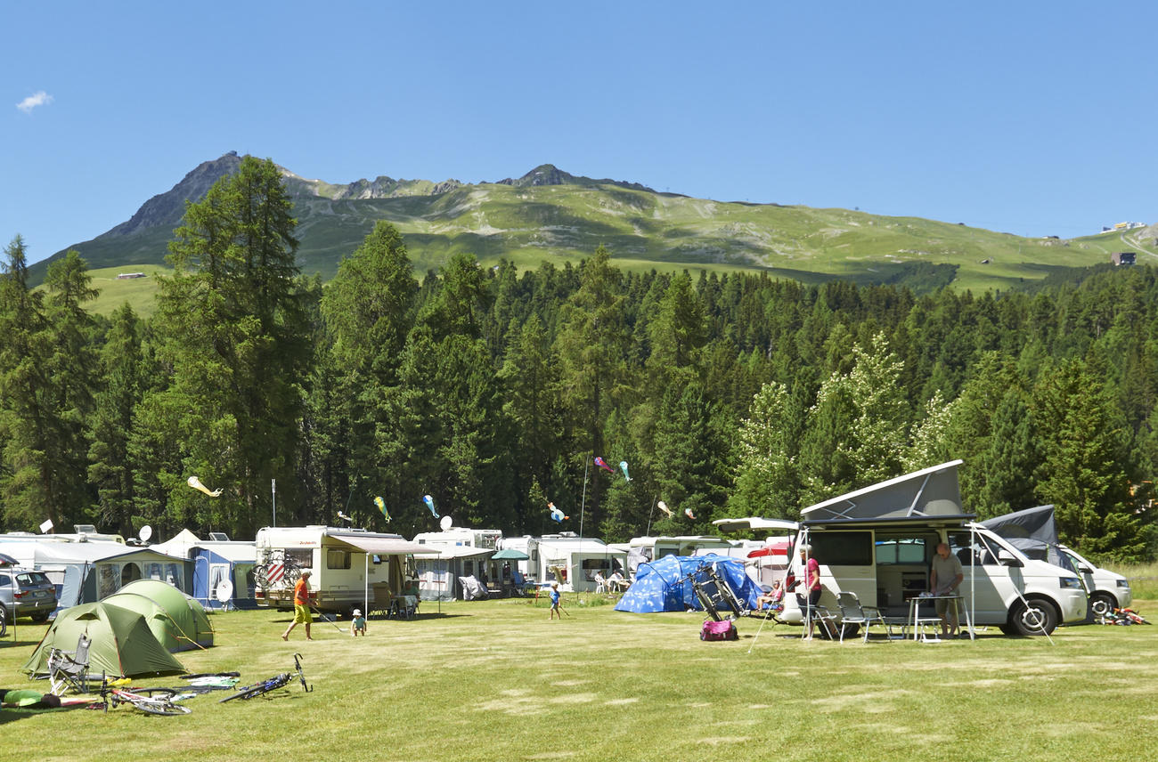 Campingplatz in St. Moritz