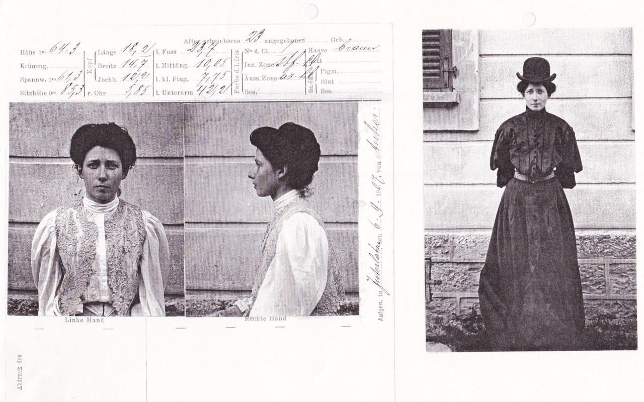 tre fotografie d archivio in bianco e nero di una donna.