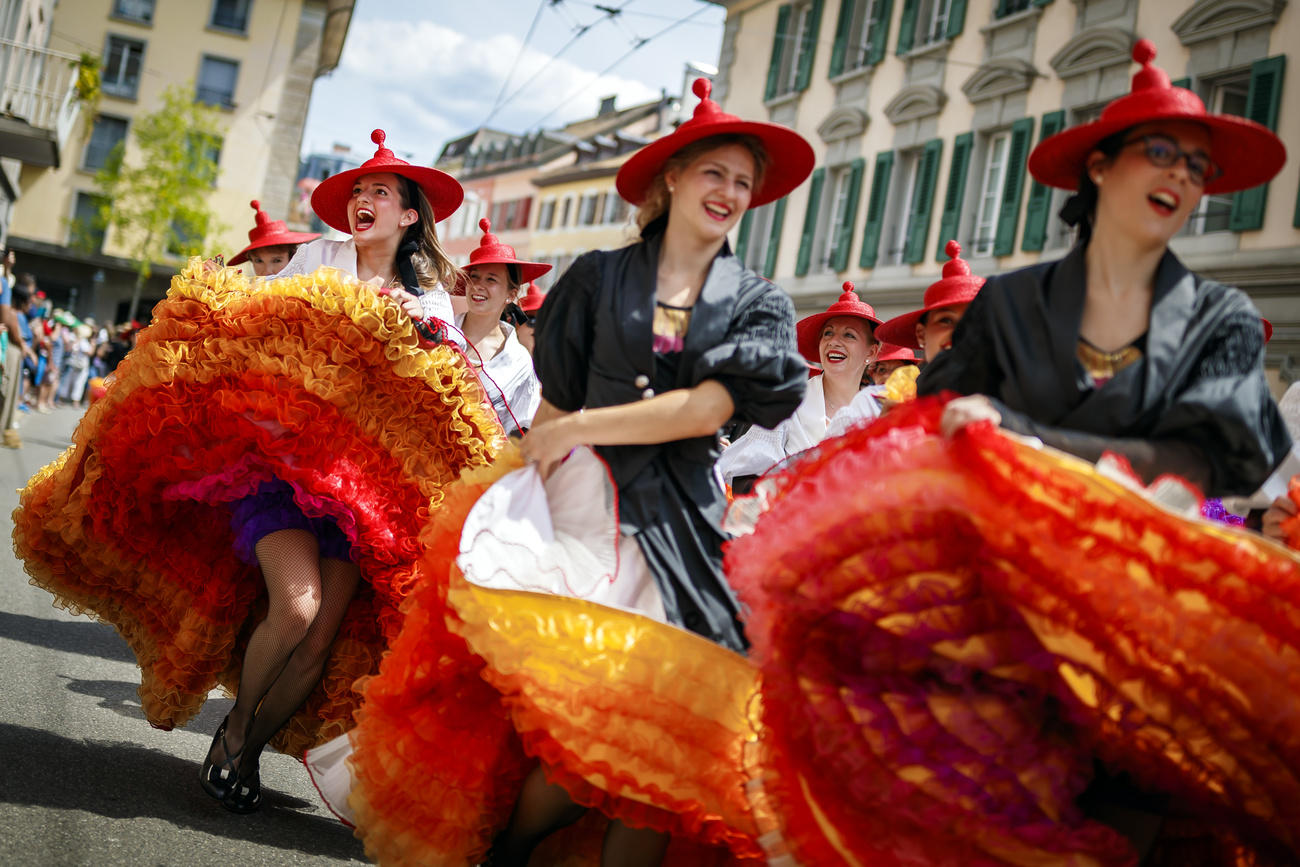 Fête des Vignerons opening parade in Vevey