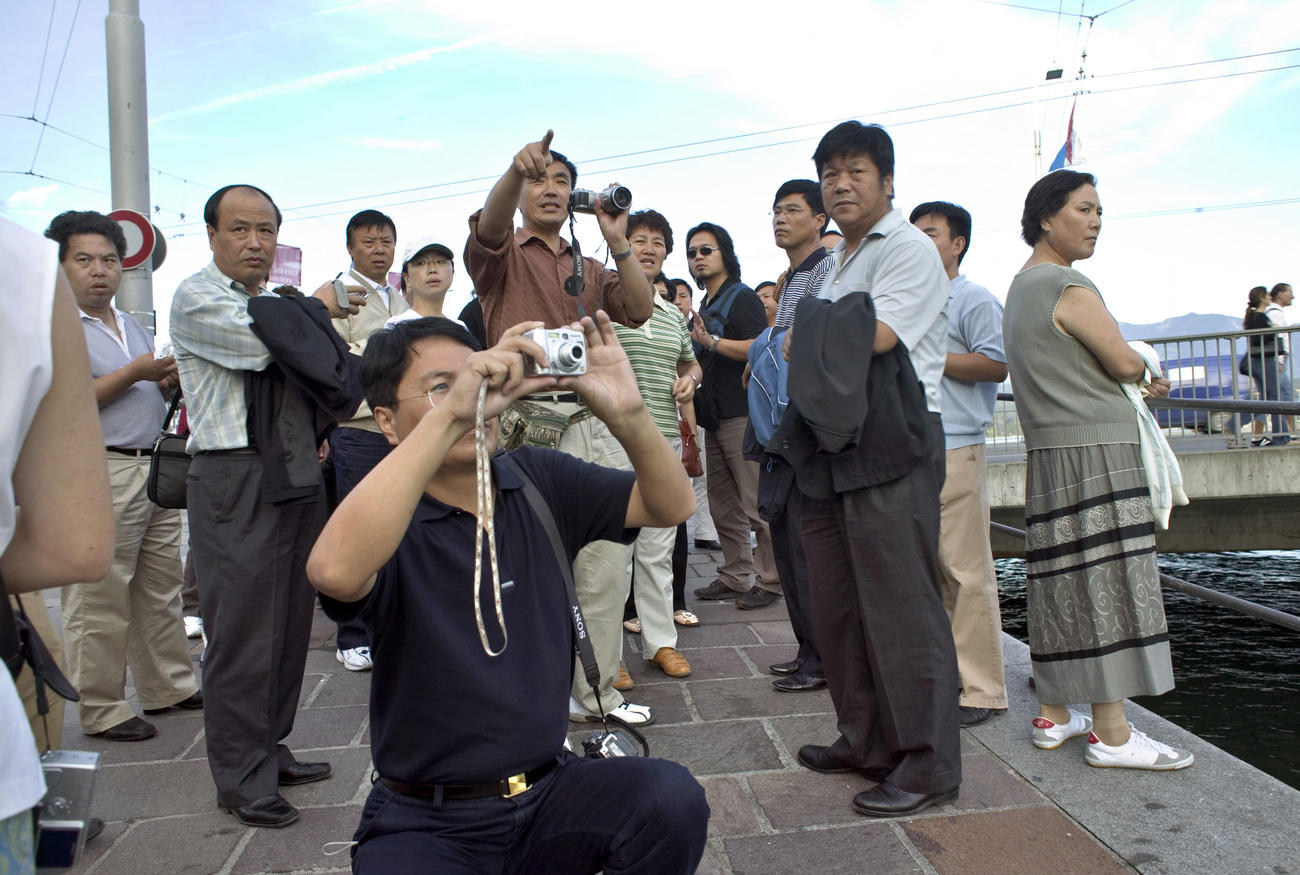 Group of Chinese tourists in Lucerne
