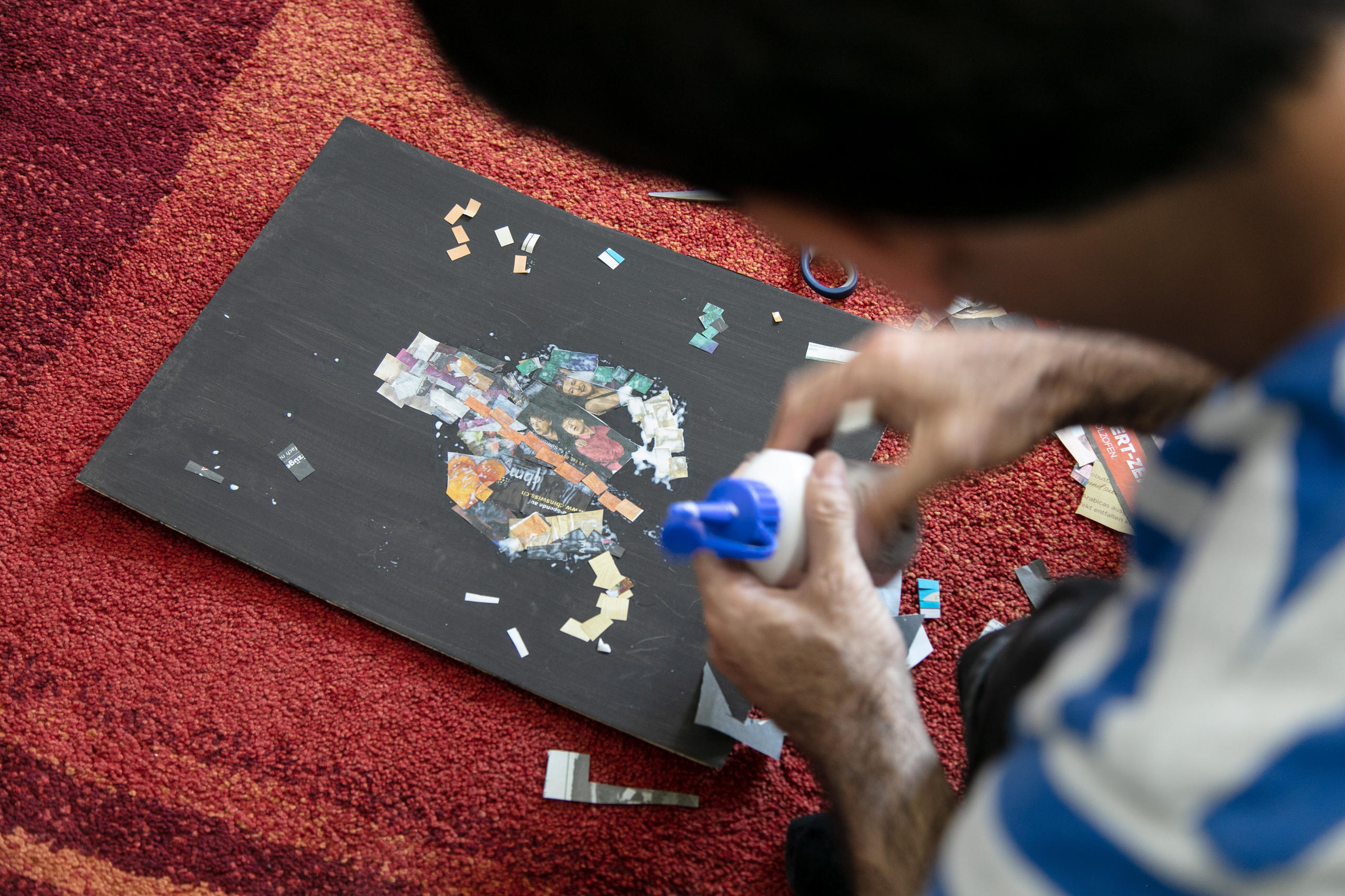 Collage im entstehen