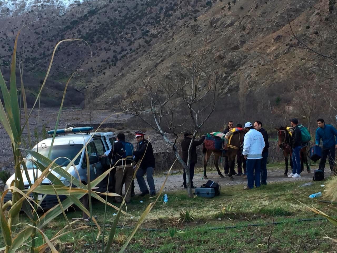 A security team in the High Atlas mountains