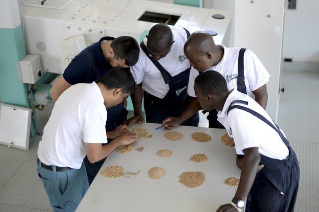Students at the African Milling School