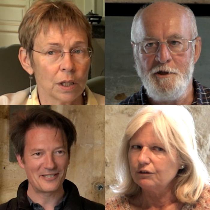 Les quatre participants au débat