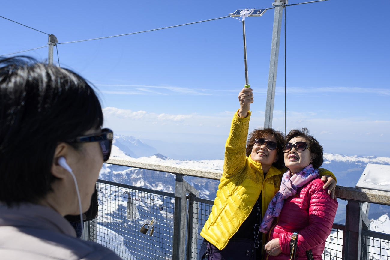 Tourists in Switzerland