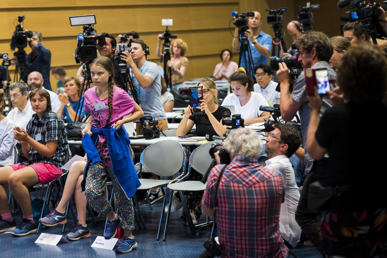 Greta Thunberg am Klimagipfel in Lausanne