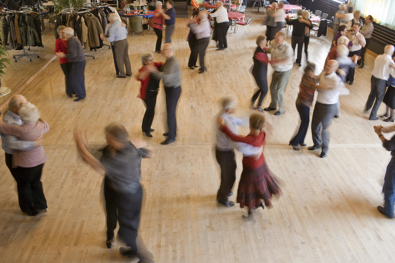 People ballroom dancing