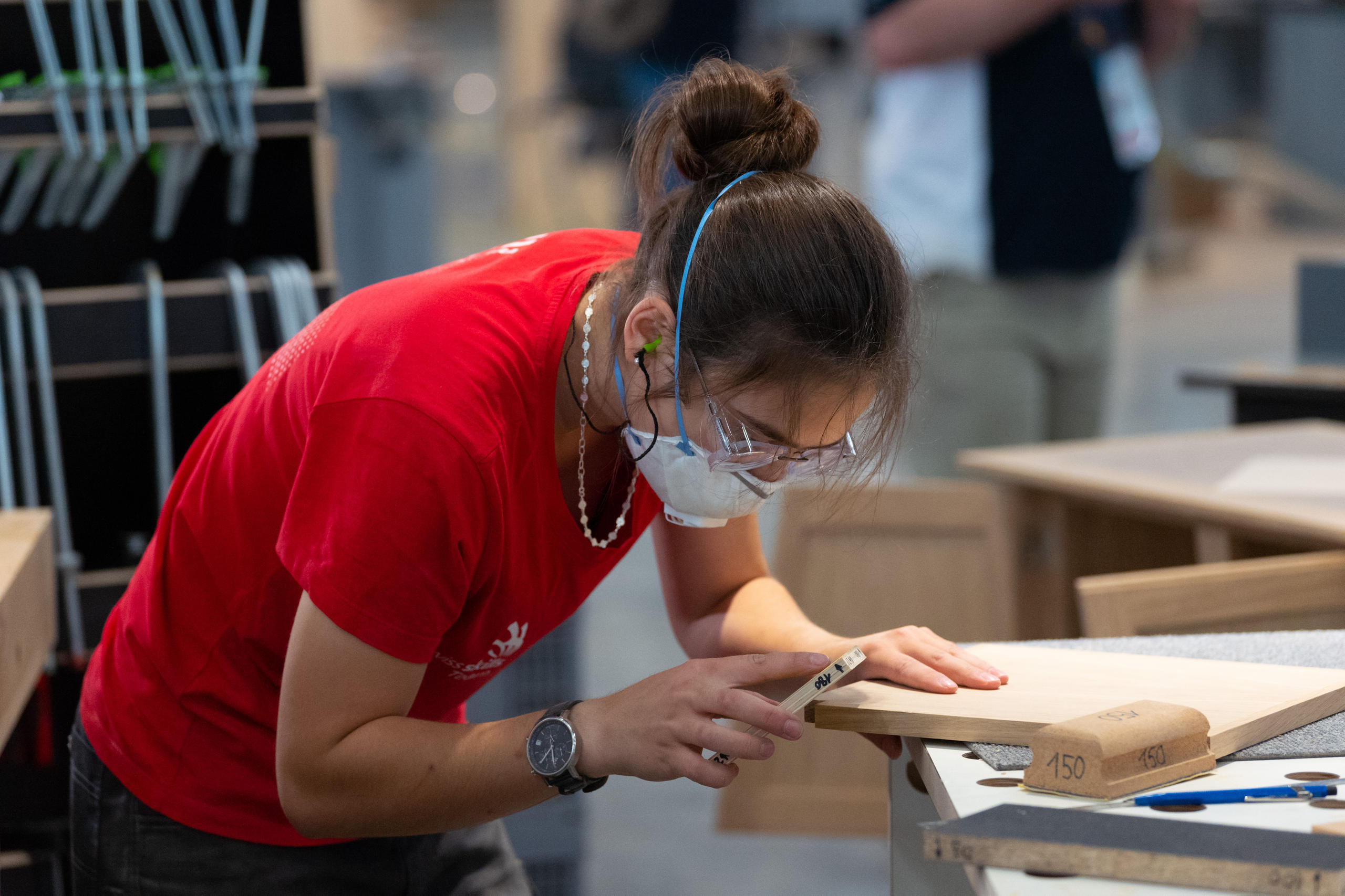 Samanta Kämpf working hard during the competition