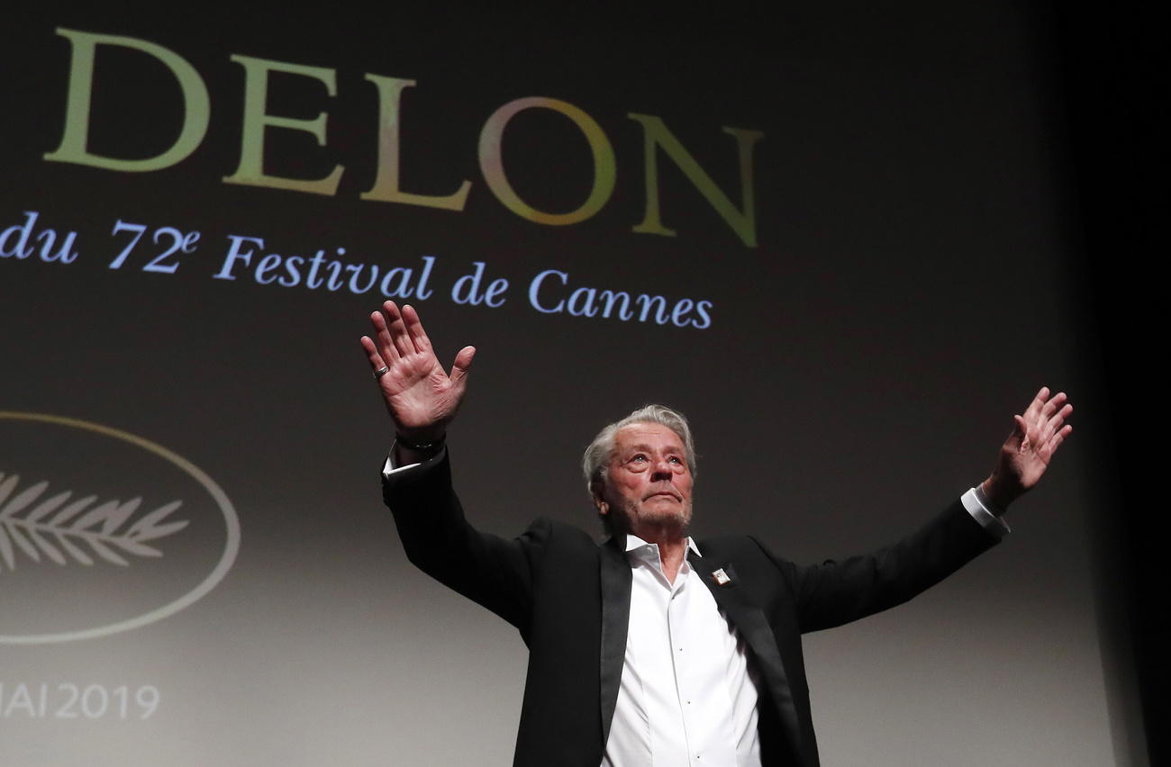 Veteran French actor Alain Delon at the Cannes Film Festival on May 19, 2019