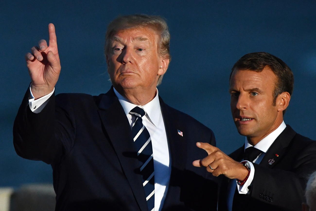 Donald trump e emmanuel macron