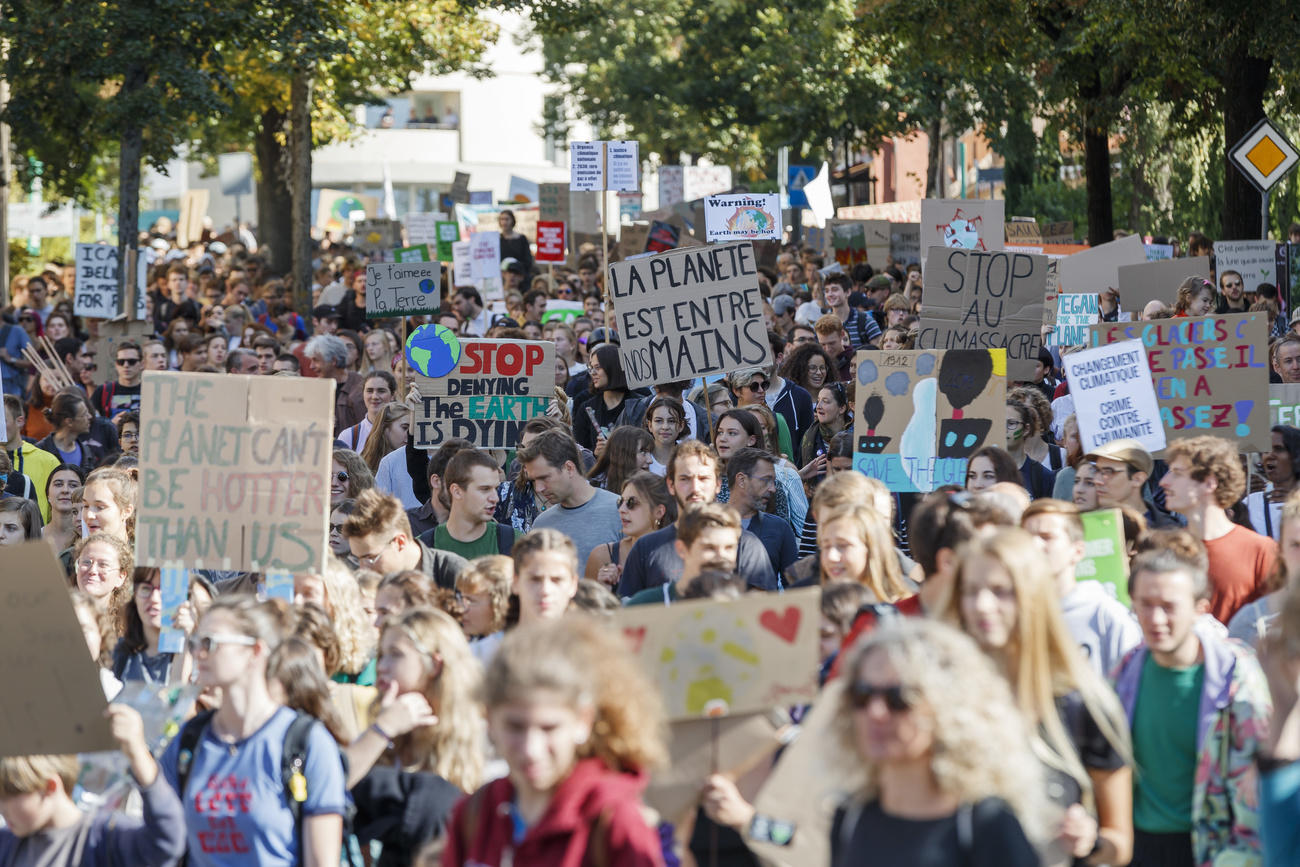 Climate demo in Lausanne