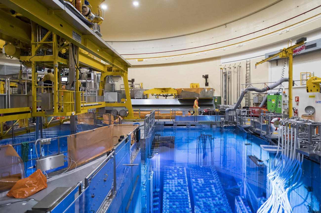 Interno della centrale nucleare di Mühleberg.