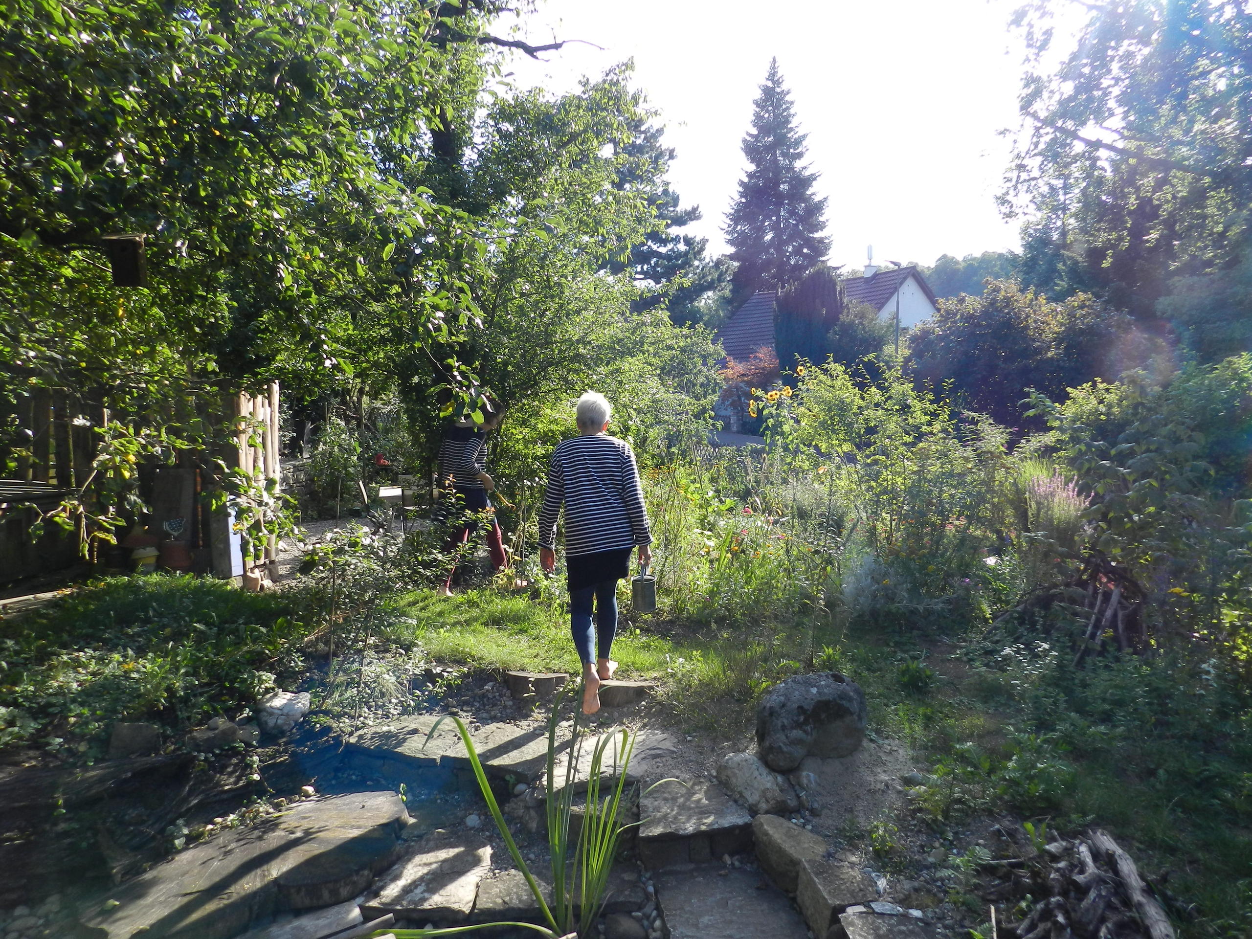 ladies working in the garden