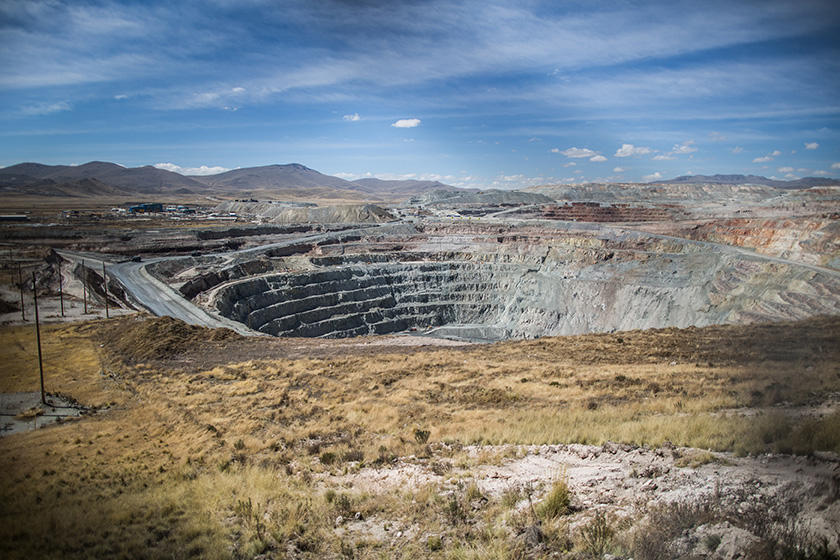 mina de cobre en Perú